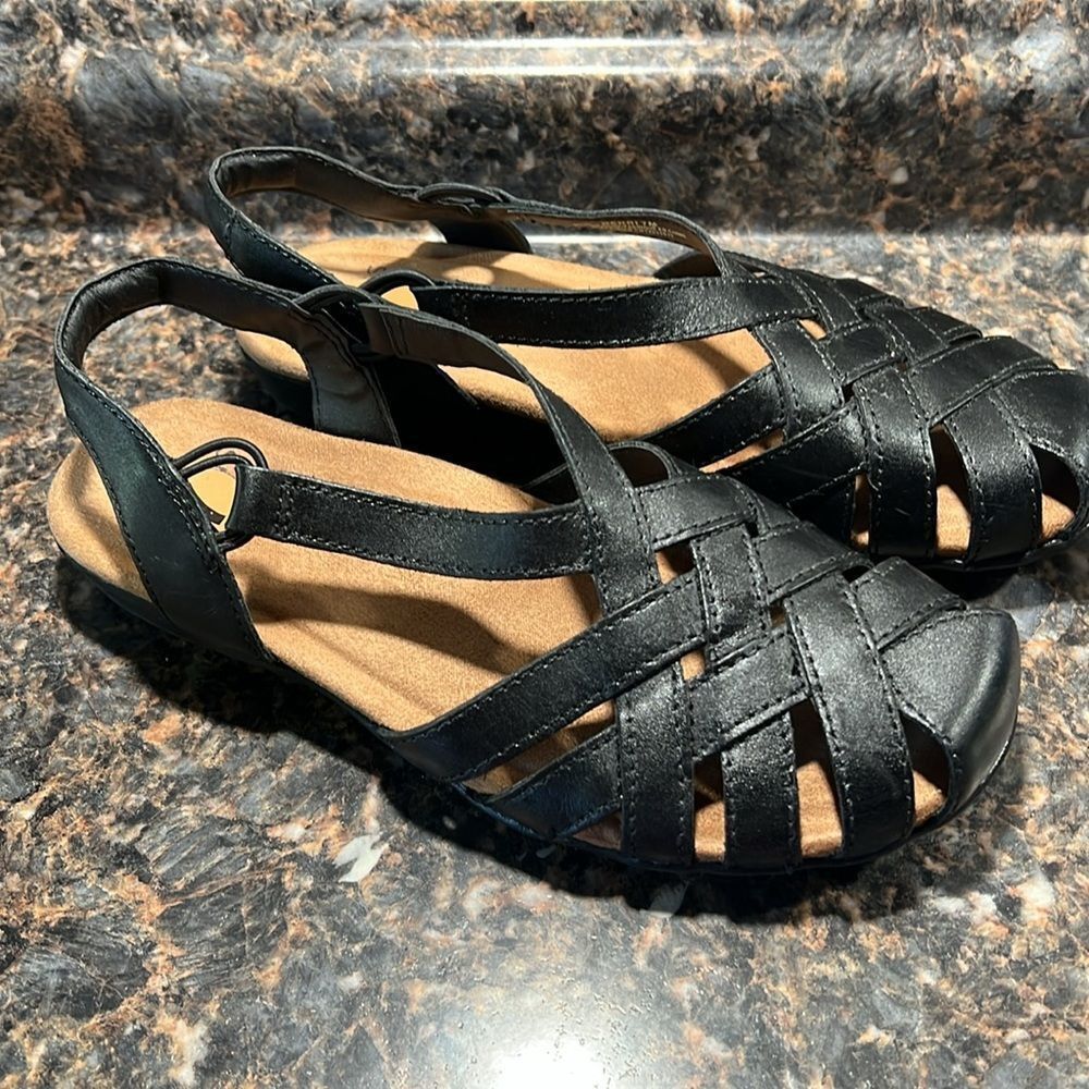 Earth Origins Womens Belder Berri Leather Strappy Footbed Sandals sz 7 - Picture 5 of 12